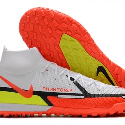 Nike Phantom GT2 Elite TF Low White Orange For Mens Soccer Cleats