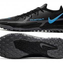 Nike Phantom GT2 Elite TF Low Blue Black For Mens Soccer Cleats