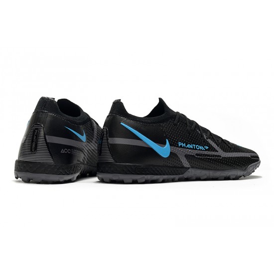 Nike Phantom GT2 Elite TF Low Blue Black For Mens Soccer Cleats