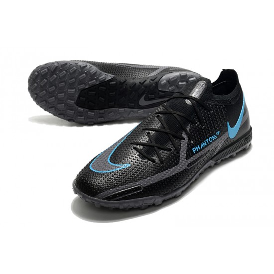 Nike Phantom GT2 Elite TF Low Blue Black For Mens Soccer Cleats