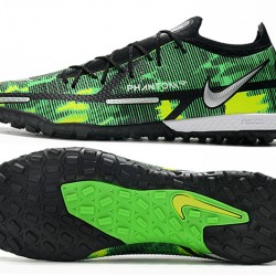 Nike Phantom GT2 Elite TF Low Green Black For Mens Soccer Cleats