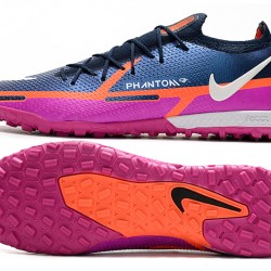 Nike Phantom GT2 Elite TF Low Purple Blue White For Mens Soccer Cleats