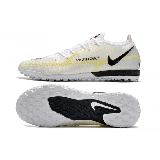 Nike Phantom GT2 Elite TF Low White Beige For Mens Soccer Cleats