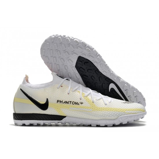 Nike Phantom GT2 Elite TF Low White Beige For Mens Soccer Cleats