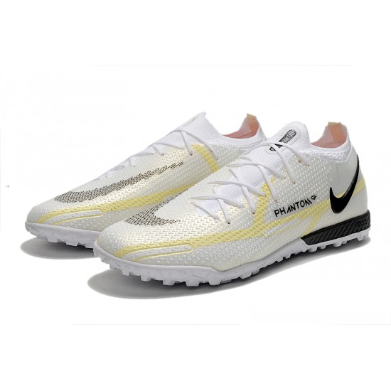 Nike Phantom GT2 Elite TF Low White Beige For Mens Soccer Cleats