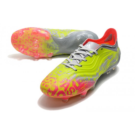 Adidas Copa Sense 1 FG Yellow Peach Silver Soccer Cleats