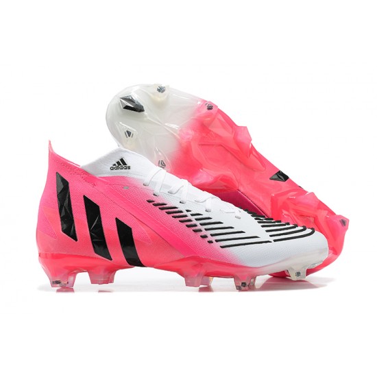 Adidas Predator Edge Geometric 1 FG Pink White Black Soccer Cleats