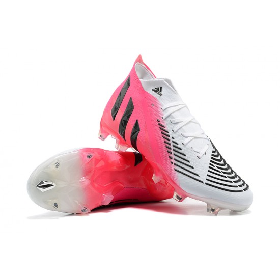 Adidas Predator Edge Geometric 1 FG Pink White Black Soccer Cleats