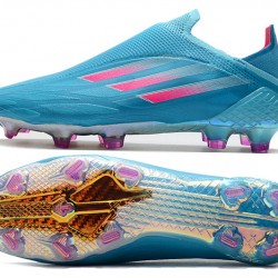 Adidas X Speedflow 1 FG Blue Purple Gold Low Soccer Cleats