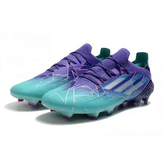 Adidas X Speedflow 1 FG Blue With Purple Low Soccer Cleats