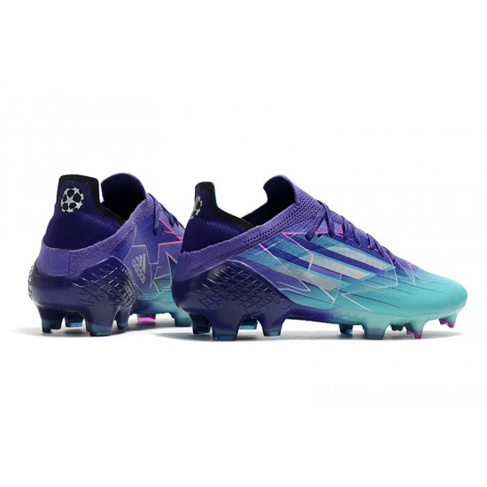 Adidas X Speedflow 1 FG Blue With Purple Low Soccer Cleats