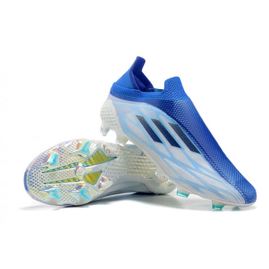 Adidas X Speedflow 1 FG Deep Blue Ltblue Low Soccer Cleats