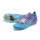 Adidas X Speedflow 1 FG Purple With Blue Silver Low Soccer Cleats