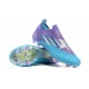 Adidas X Speedflow 1 FG Purple With Blue Silver Low Soccer Cleats