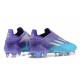 Adidas X Speedflow 1 FG Purple With Blue Silver Low Soccer Cleats