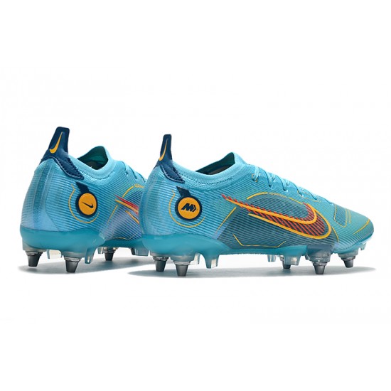 Nike Mercurial Vapor 14 Elite SG PRO Anti Clog Blue Low Soccer Cleats