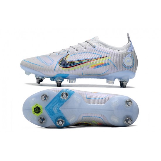 Where To Get Nike Mercurial Vapor 14 Elite SG PRO Anti Clog Grey Black Low Soccer Cleats For Sale