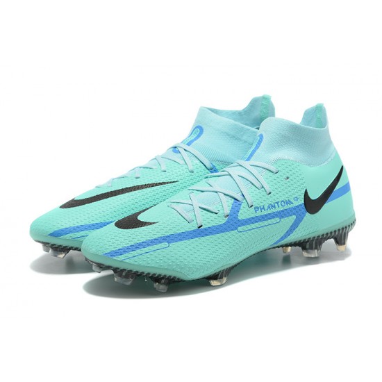 Nike Phantom GT Elite FG Black Blue High Soccer Cleats