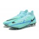 Nike Phantom GT Elite FG Black Blue High Soccer Cleats