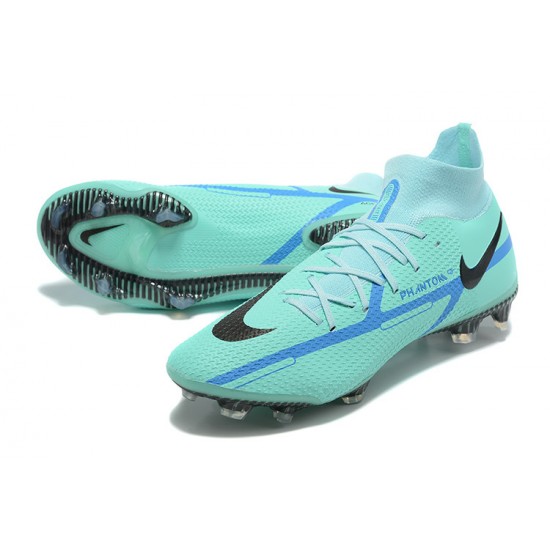 Nike Phantom GT Elite FG Black Blue High Soccer Cleats