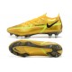 Nike Phantom GT Elite FG Black Gold Low Soccer Cleats