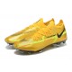 Nike Phantom GT Elite FG Black Gold Low Soccer Cleats