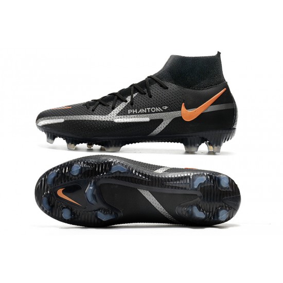 Nike Phantom GT Elite FG Black White High Soccer Cleats