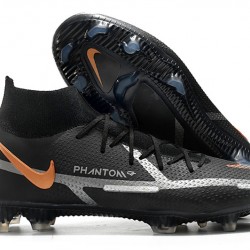 Nike Phantom GT Elite FG Black White High Soccer Cleats