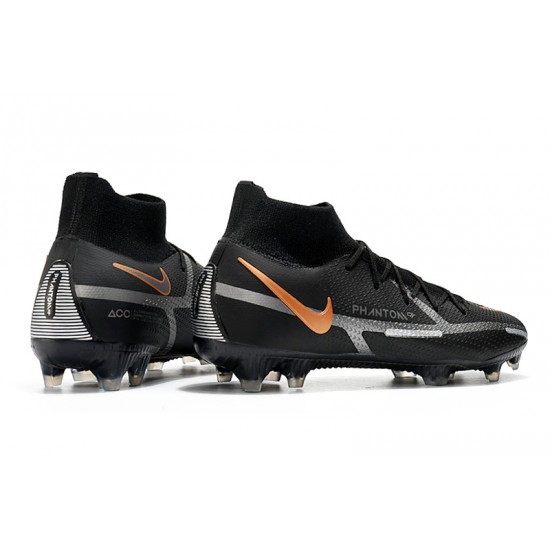 Nike Phantom GT Elite FG Black White High Soccer Cleats