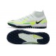 Nike Phantom GT2 Elite TF Beige Green Black High Soccer Cleats