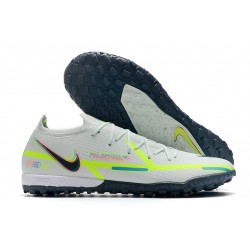 Nike Phantom GT2 Elite TF Beige Green Black Low Soccer Cleats