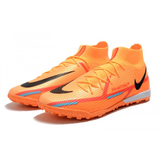 Nike Phantom GT2 Elite TF Orange Black High Soccer Cleats