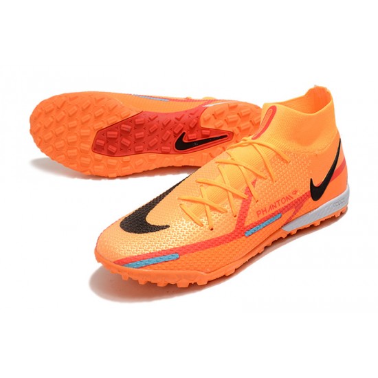 Nike Phantom GT2 Elite TF Orange Black High Soccer Cleats