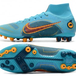 Nike Superfly 8 Elite AG Blue Orange Soccer Cleats