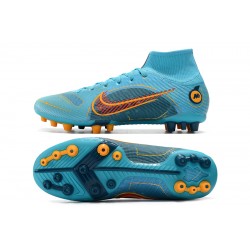Nike Superfly 8 Elite AG Blue Orange Soccer Cleats