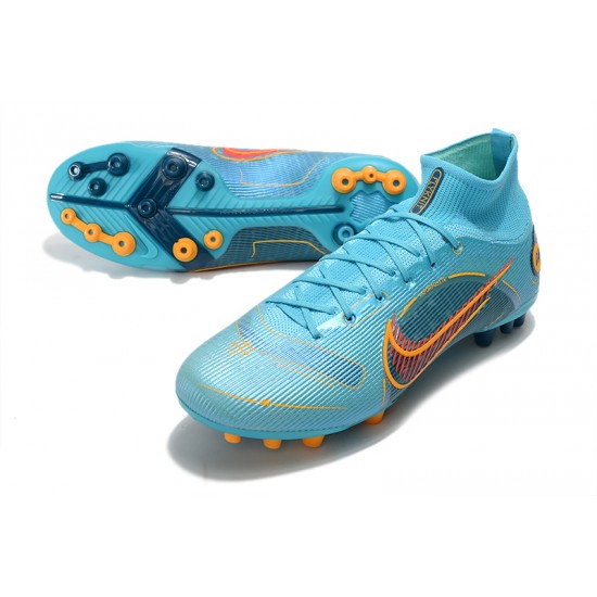 Nike Superfly 8 Elite AG Blue Orange Soccer Cleats