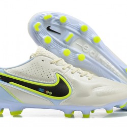 Nike Tiempo Legend 9 Elite FG Beige Green Black Low Soccer Cleats