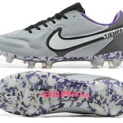 Nike Tiempo Legend 9 Elite FG Black Grey White Soccer Cleats