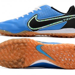 Nike Tiempo Legend 9 Pro TF Blue Black Low Soccer Cleats