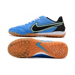 Nike Tiempo Legend 9 Pro TF Blue Black Low Soccer Cleats