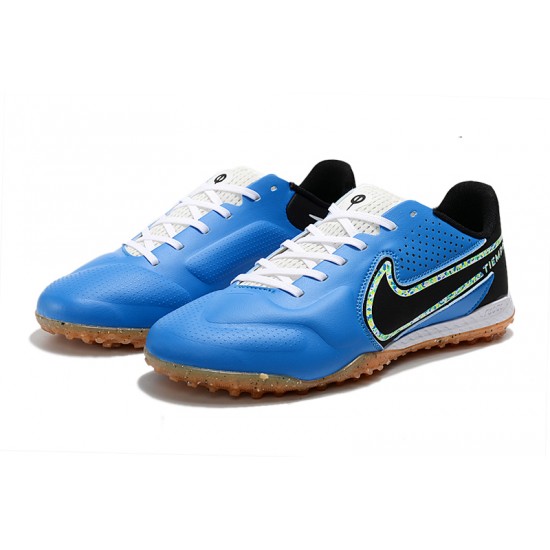 Nike Tiempo Legend 9 Pro TF Blue Black Low Soccer Cleats