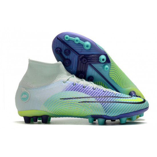 Nike Vapor 14 Elite PRO AG High Blue Purple Black Soccer Cleats