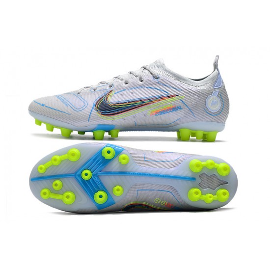 Best Quality Nike Vapor 14 Elite PRO AG Silver Black Low Soccer Cleats For Sale