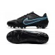 Nike Legend 9 Academy AG Black Blue Soccer Cleats