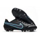 Nike Legend 9 Academy AG Black Blue Soccer Cleats