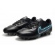 Nike Legend 9 Academy AG Black Blue Soccer Cleats