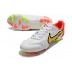 Nike Legend 9 Academy AG White Yellow Orange Soccer Cleats