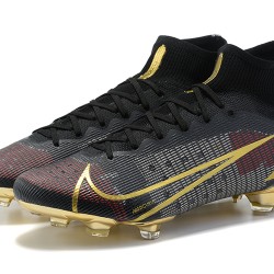 Nike Superfly 8 Elite FG High Black Gold Soccer Cleats