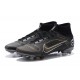 Nike Superfly 8 Elite FG High Black White Yellow Soccer Cleats