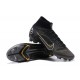 Nike Superfly 8 Elite FG High Black White Yellow Soccer Cleats